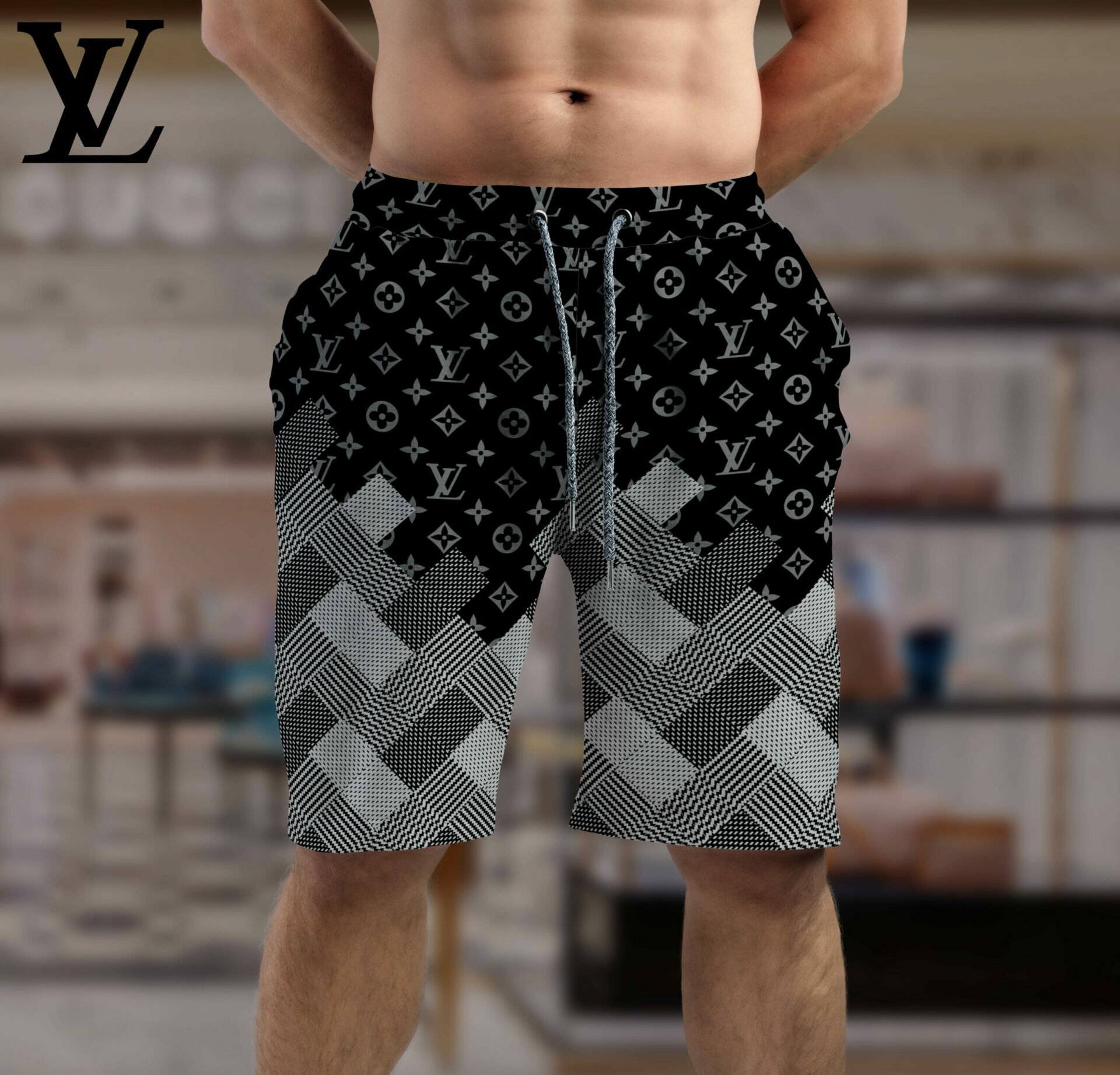 New 2025 L – Luxury Brand Unisex Shorts Special Gift Premium Outfit For Men  –  -B9G-STK-Max011665