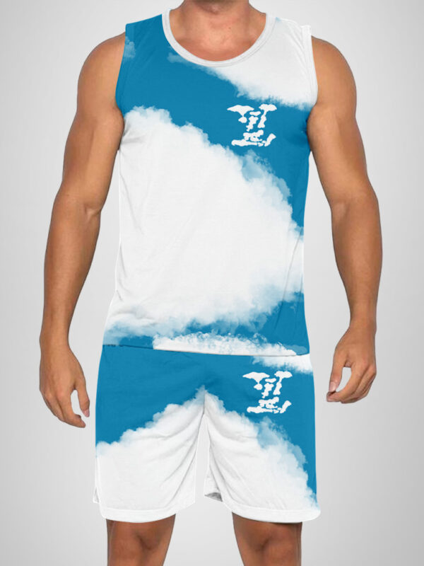 New 2025 – L Luxury Brand Premium Tanktop & Shorts Outfit For Men -Max012602