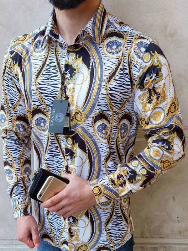 V -Luxury Long Sleeve Shirt CCY Max-Max07248