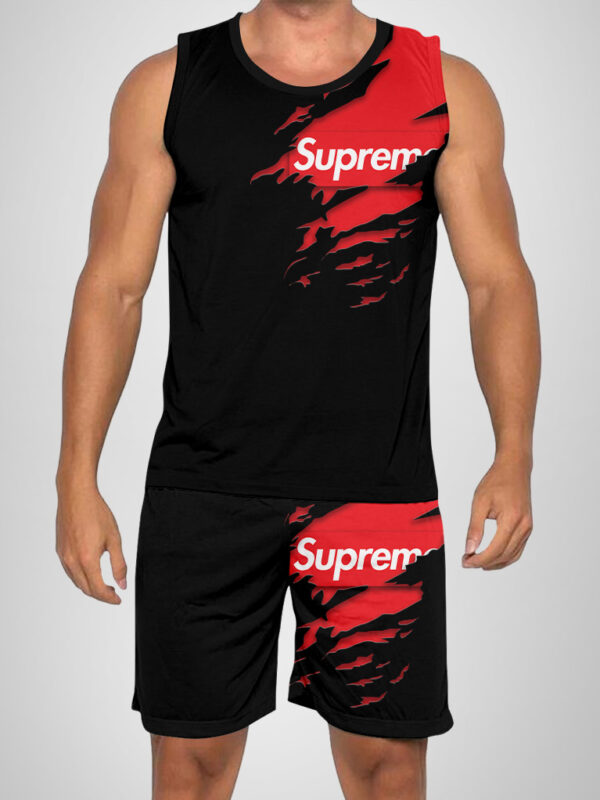 New 2025 – L Luxury Brand Premium Tanktop & Shorts Outfit For Men -Max012579