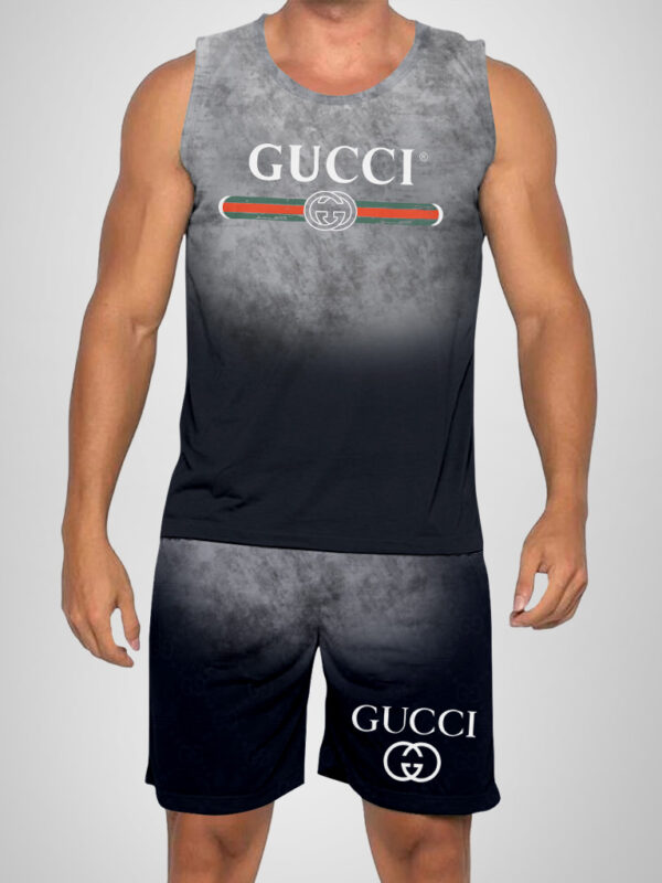 New 2025 -G Luxury Brand Premium Tanktop & Shorts Outfit For Men -Max012640