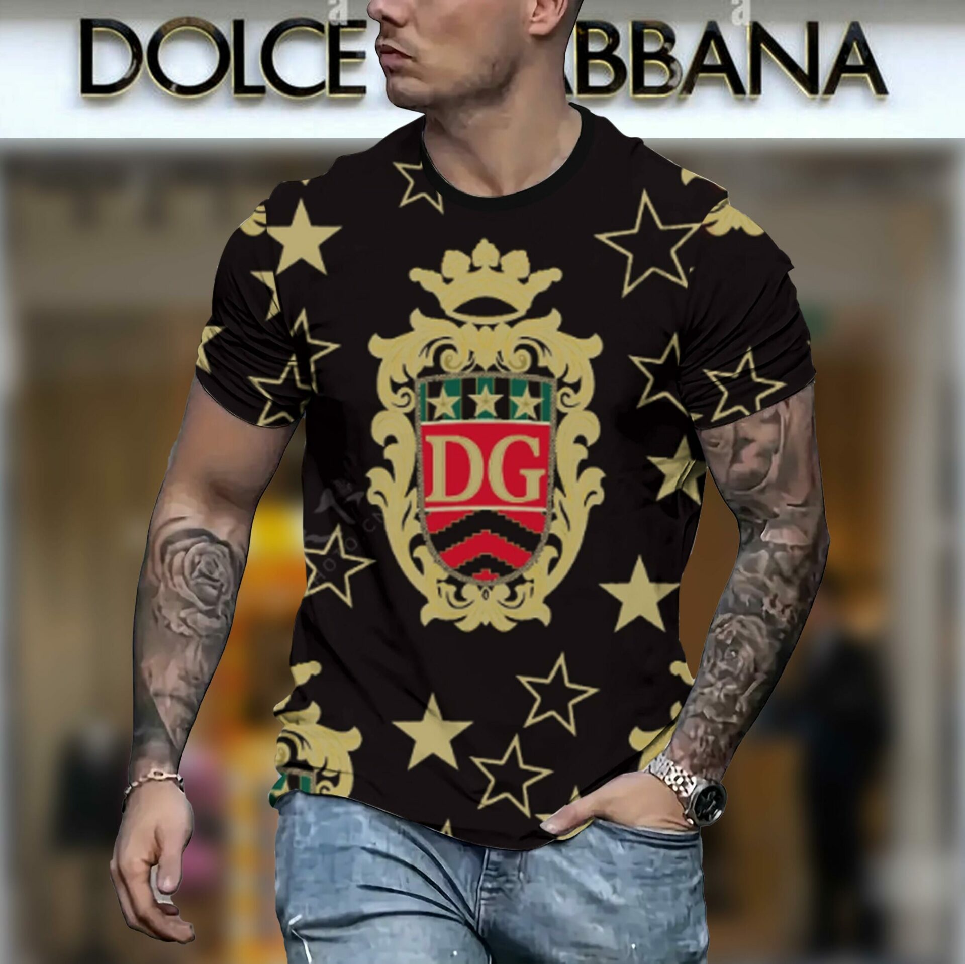 New 2025 – D Luxury Brand Premium T-Shirt Outfit For Men – Max012443