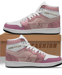 L.V High Air Jordan 1 Sneakers Shoes Hot 2023 Gifts Unisex -B9G-Max06607