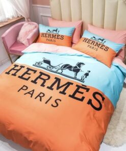 Hermes Limited Luxury Brand Bedding Set Home Decor – Max010077