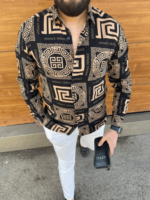 V -Luxury Long Sleeve Shirt CCY Max-Max07223