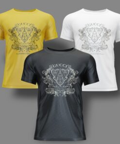 Unisex-(Black&White&Yellow) New 2024-  G  Luxury  Brand Premium T-Shirt Outfit For Men Women – B9G-TX-Max05523