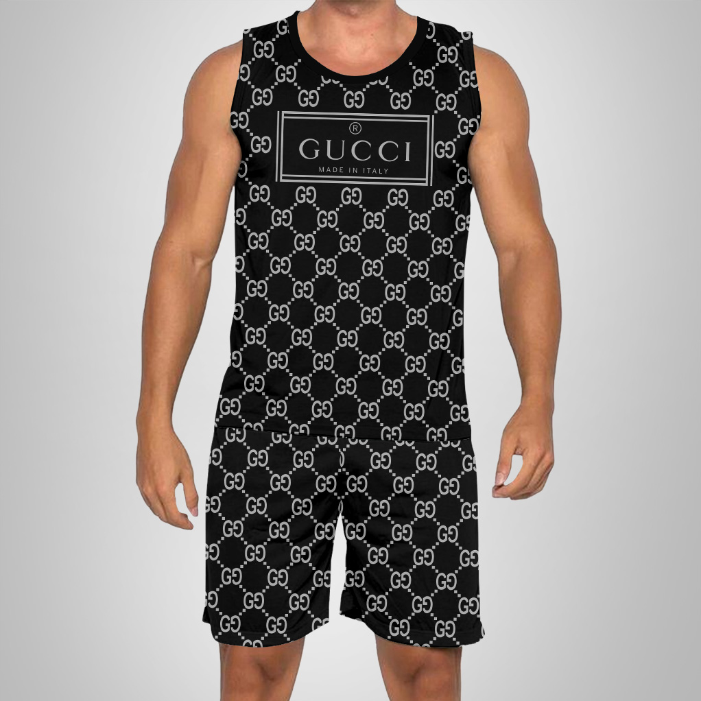 New 2025 -G Luxury Brand Premium Tanktop & Shorts Outfit For Men -Max012637