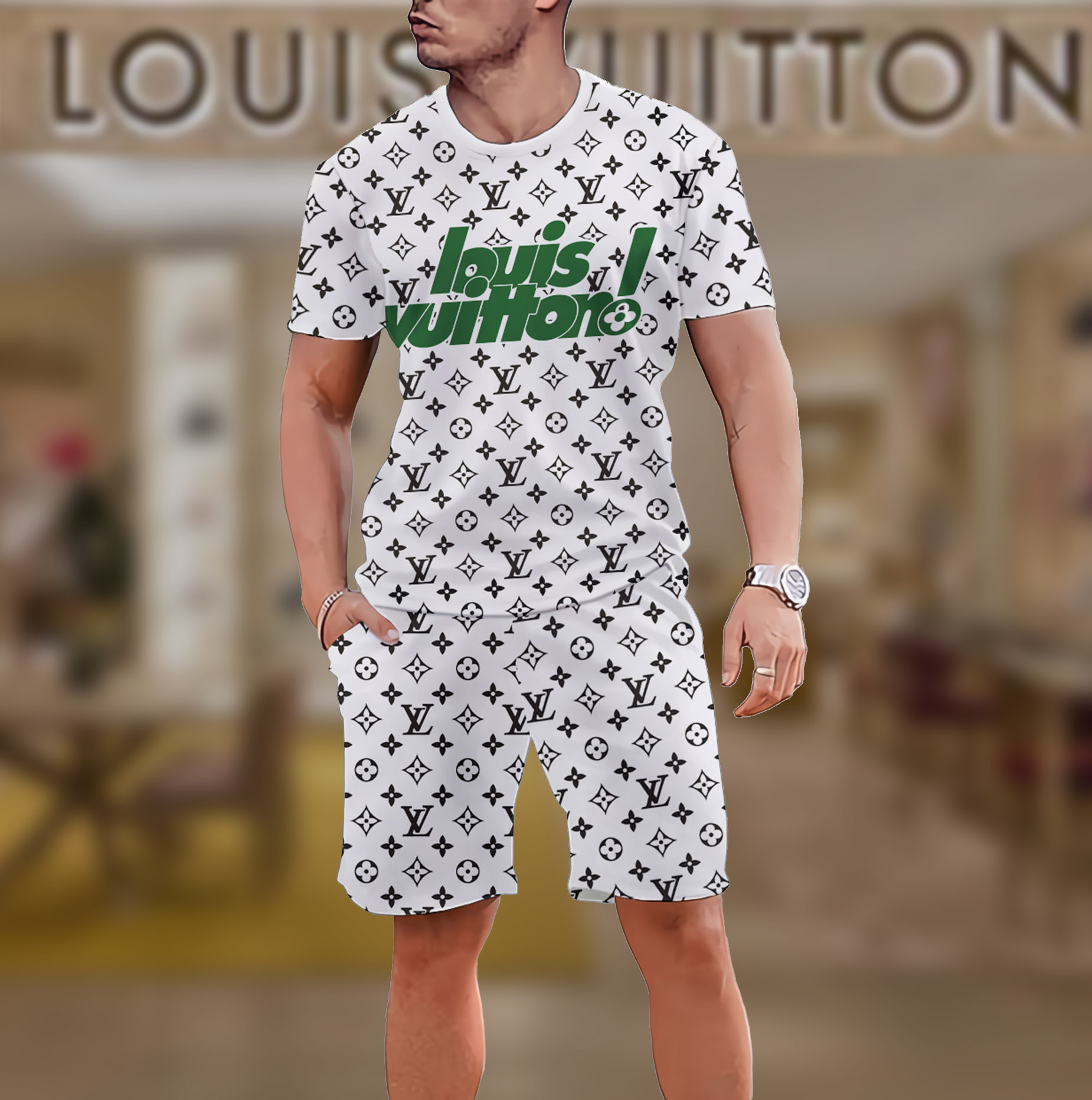 2025 – Set L  Tracksuit T-shirt & Shorts – Max011806
