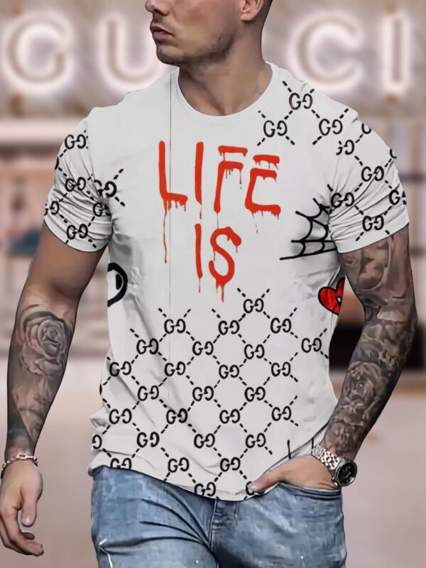 New 2025-  G  Luxury  Brand Premium T-Shirt Outfit For Men Women – Max011568