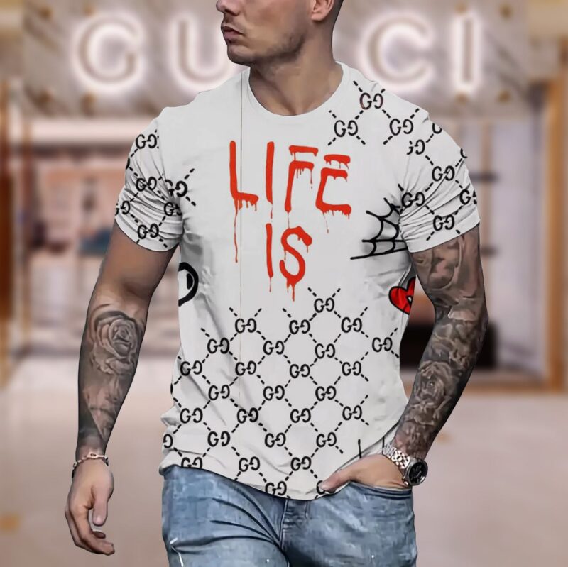New 2025-  G  Luxury  Brand Premium T-Shirt Outfit For Men Women – Max011568