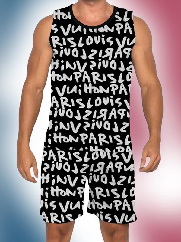 New 2025 – L Luxury Brand Premium Tanktop & Shorts Outfit For Men -Max012562