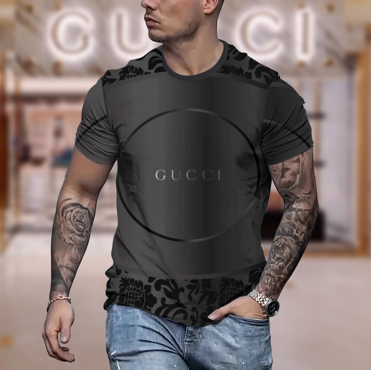 New 2025-  G  Luxury  Brand Premium T-Shirt Outfit For Men Women – Max011570
