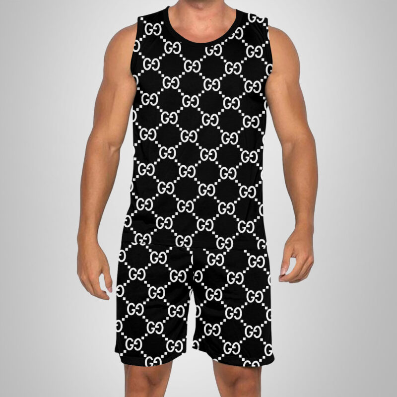 New 2025 -G Luxury Brand Premium Tanktop & Shorts Outfit For Men -Max012647
