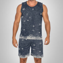 New 2025 – L Luxury Brand Premium Tanktop & Shorts Outfit For Men -Max012591