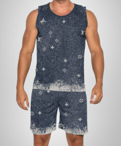 New 2025 – L Luxury Brand Premium Tanktop & Shorts Outfit For Men -Max012591