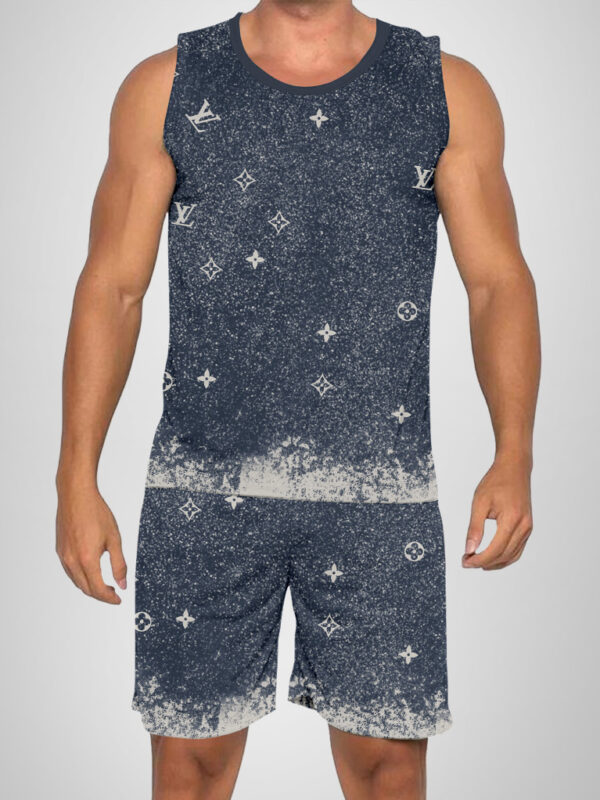 New 2025 – L Luxury Brand Premium Tanktop & Shorts Outfit For Men -Max012591