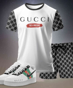 New 2025 – Set G Tracksuit  Air Force 1 & T-shirt & Shorts – chic260403