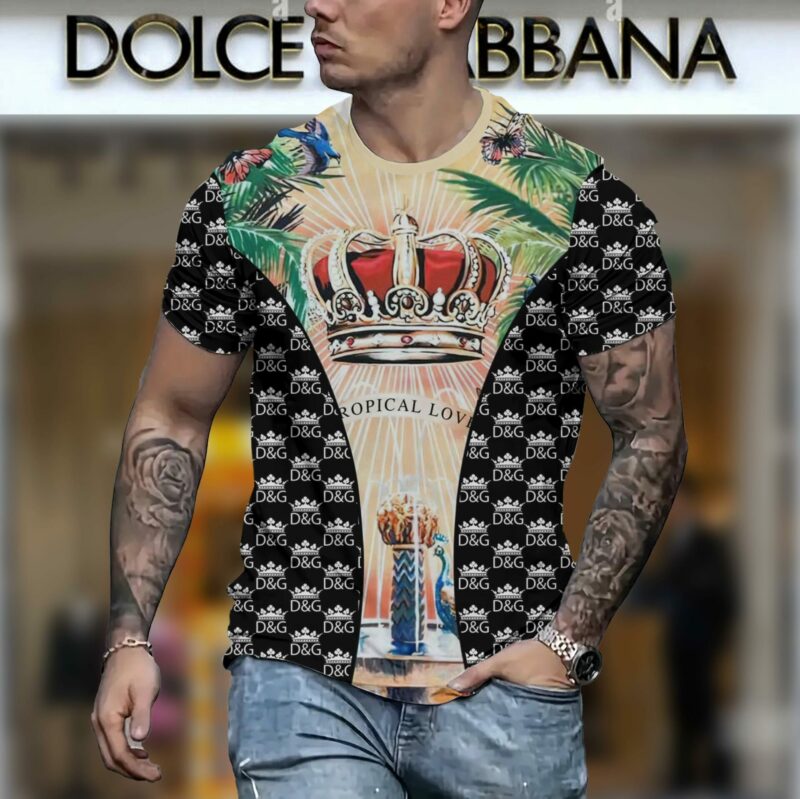 New 2025 – D Luxury Brand Premium T-Shirt Outfit For Men – Max012427