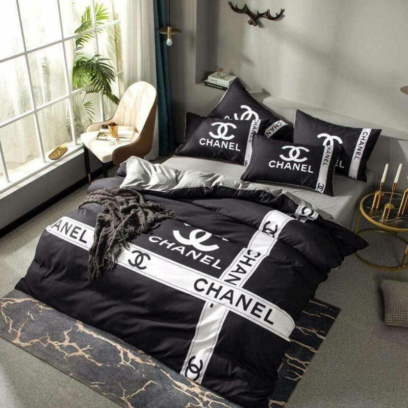 Chanel Premium Fashion Limited Luxury Brand Bedding Set Home Decor -Min00473