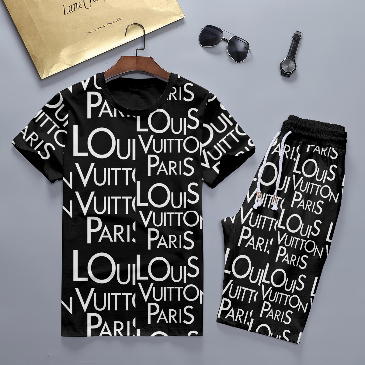 2025 – Set L  Tracksuit T-shirt & Shorts -TU240510104