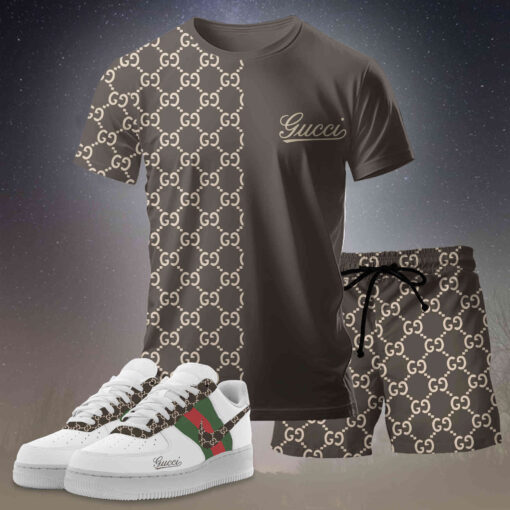 New 2025 – Set G Tracksuit  Air Force 1 & T-shirt & Shorts – CHIC210403
