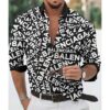 Men’s Long Sleeves Button Down Shirts -TDA002072