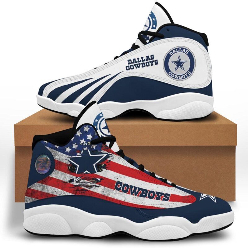 Dallas Cowboys Air Jordan 13 Shoes – Custom Sneaker –  Max2407191981