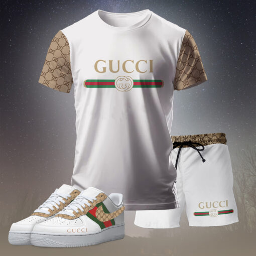 New 2025 – Set G Tracksuit  Air Force 1 & T-shirt & Shorts – CHIC110401