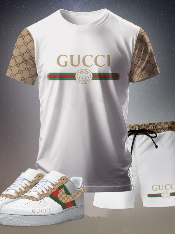 New 2025 – Set G Tracksuit  Air Force 1 & T-shirt & Shorts – CHIC110401