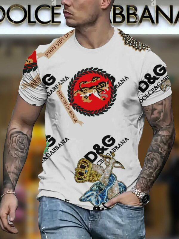 New 2025 – D Luxury Brand Premium T-Shirt Outfit For Men – Max012455