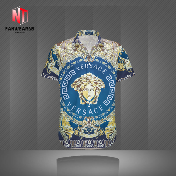 VERSACE BUTTON SHIRT Luxury – B9G-GCY-Max4701