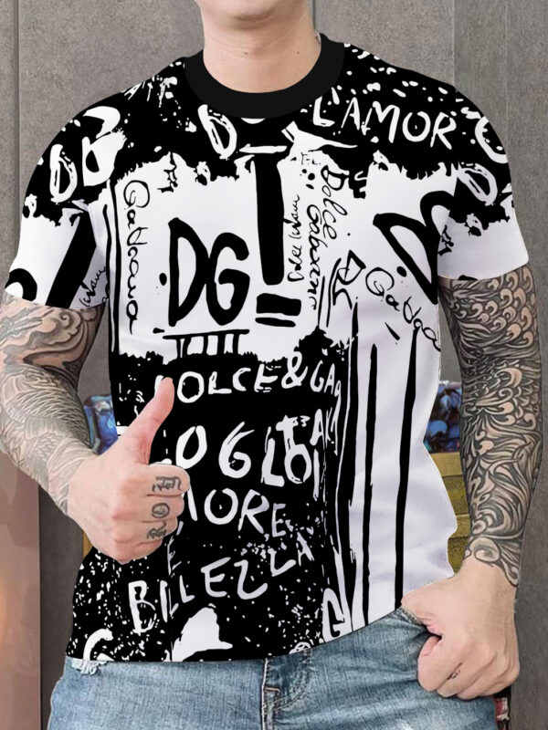 New 2025 – D Luxury Brand Premium T-Shirt Outfit For Men -Max012704