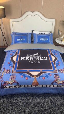 Hermes Limited Luxury Brand Bedding Set Home Decor – Max010136