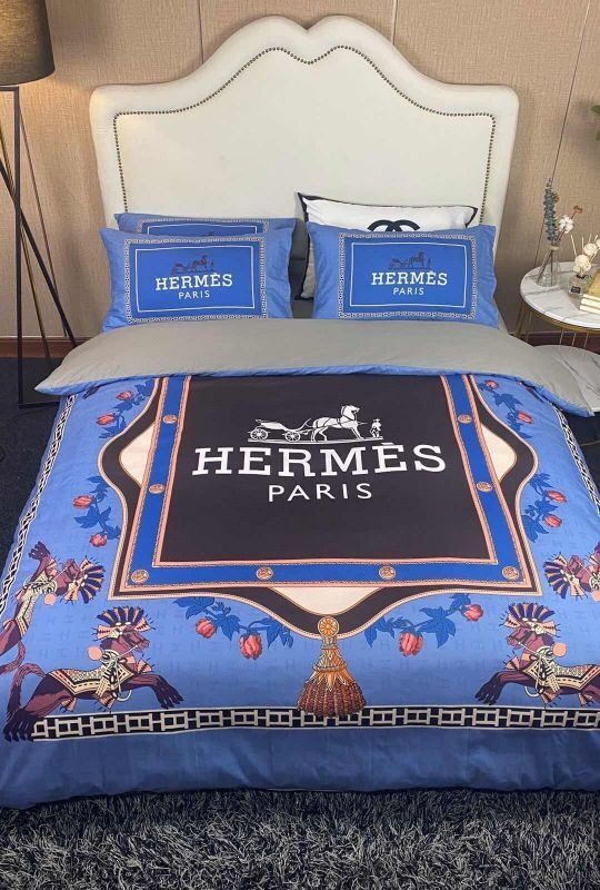 Hermes Limited Luxury Brand Bedding Set Home Decor – Max010136