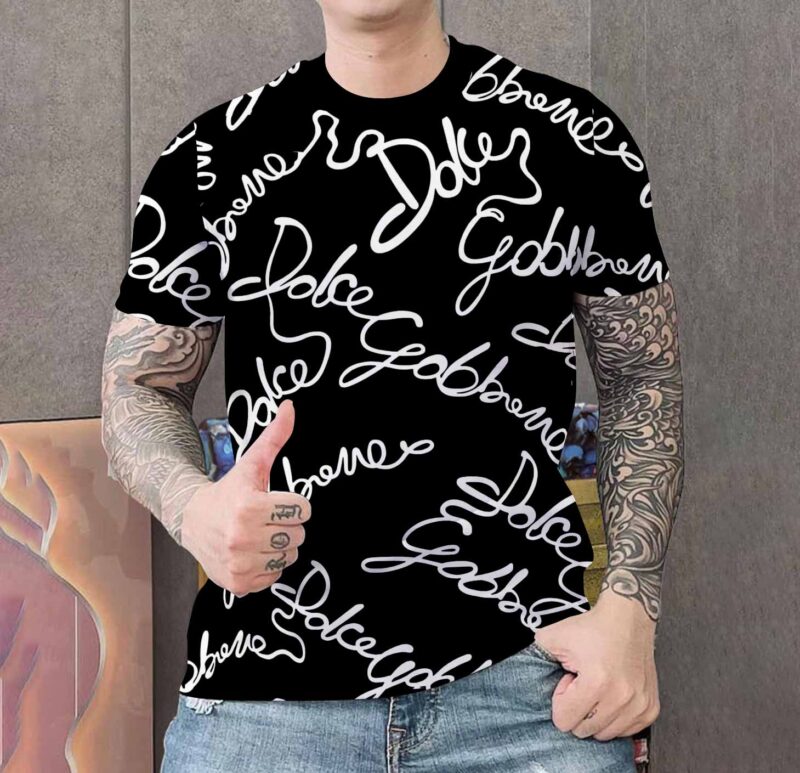 New 2025 – D Luxury Brand Premium T-Shirt Outfit For Men -Max012709