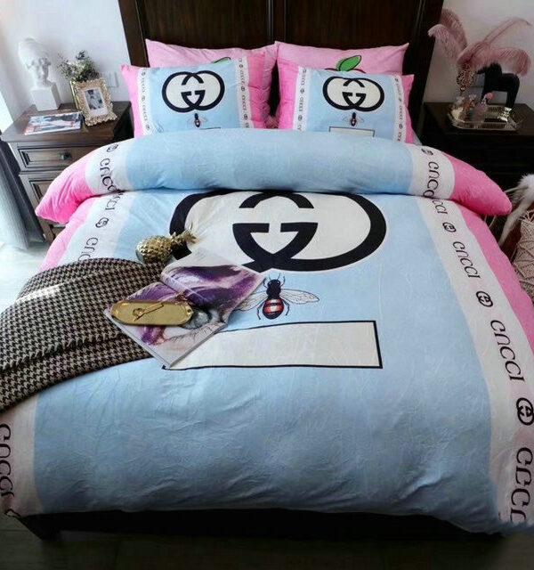 G  Premium Fashion Limited Luxury Brand Bedding Set Home Decor – Min00384
