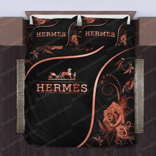 Hermes Limited Luxury Brand Bedding Set Home Decor – Max010128