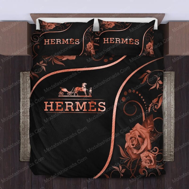 Hermes Limited Luxury Brand Bedding Set Home Decor – Max010128