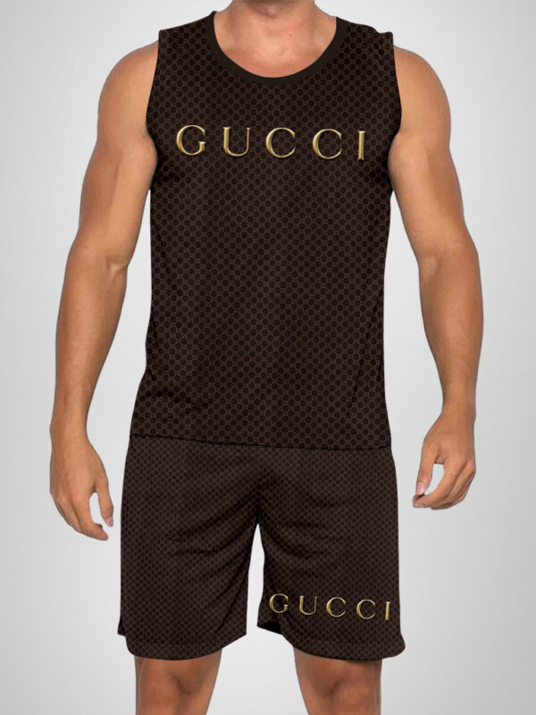 New 2025 -G Luxury Brand Premium Tanktop & Shorts Outfit For Men -Max012645