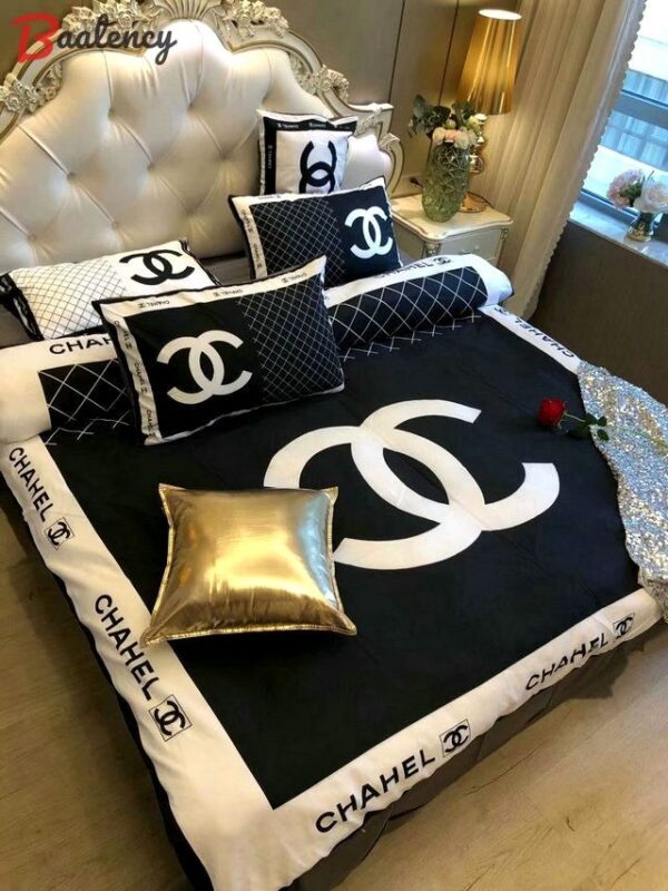 Chanel Premium Fashion Limited Luxury Brand Bedding Set Home Decor -Min00451