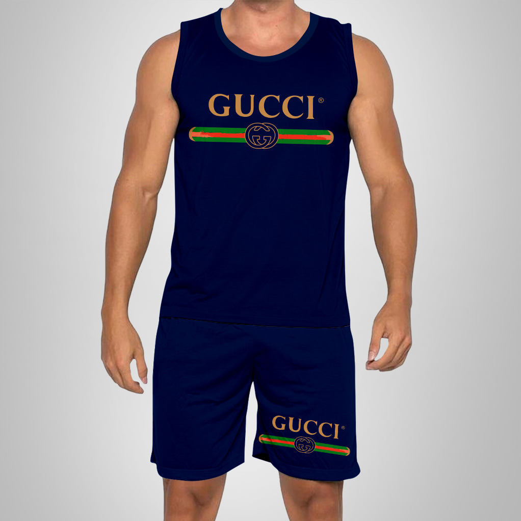 New 2025 -G Luxury Brand Premium Tanktop & Shorts Outfit For Men -Max012622