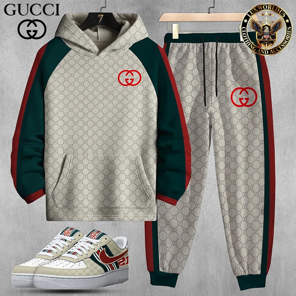 New 2025,G  G Limited Edition Set Hoodie & Pants Match AF1 Sneaker – Max2408253575