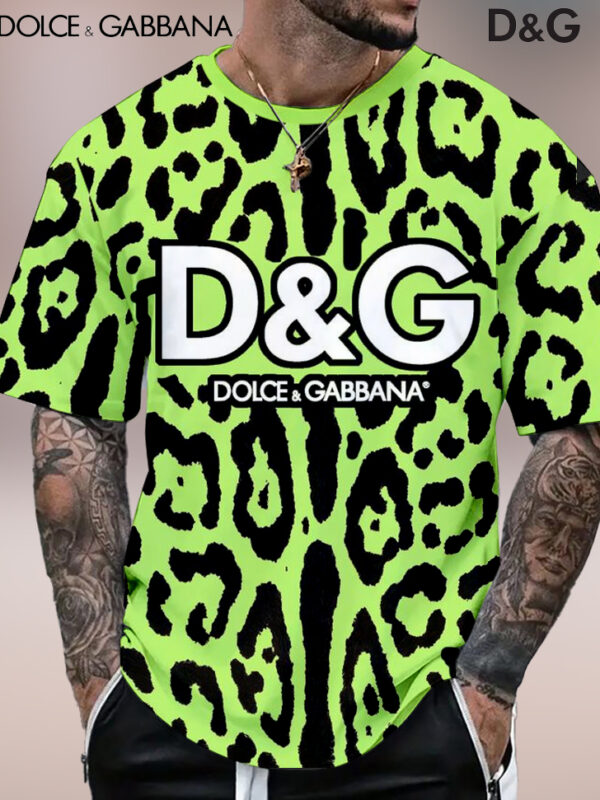 New 2025 – D Luxury Brand Premium T-Shirt Outfit For Men -Max012679