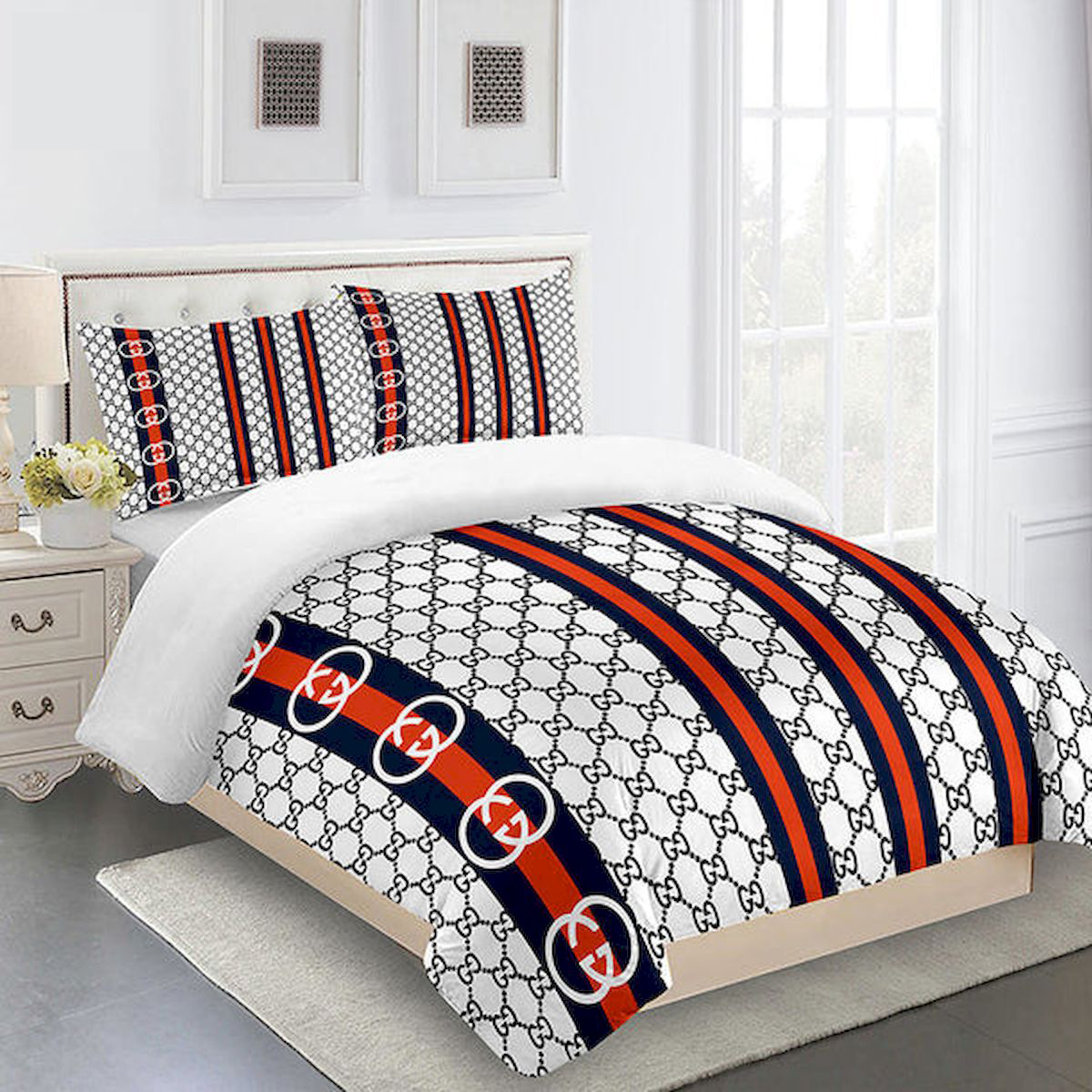 G  Premium Fashion Limited Luxury Brand Bedding Set Home Decor – Min00358