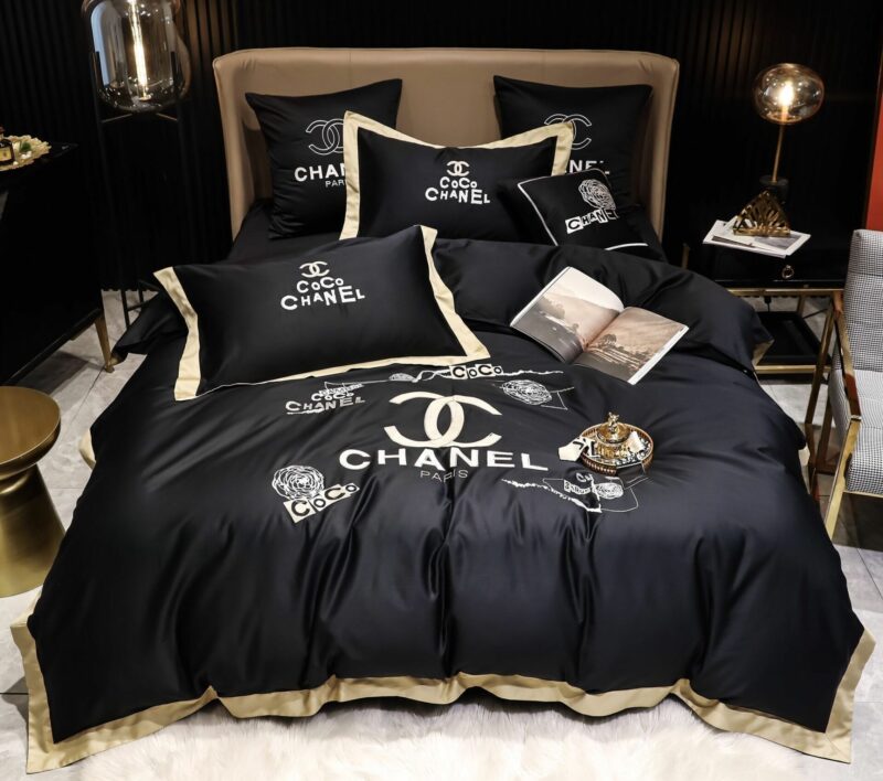 Chanel Premium Fashion Limited Luxury Brand Bedding Set Home Decor -Min00418
