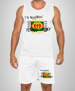 New 2025 -G Luxury Brand Premium Tanktop & Shorts Outfit For Men -Max012616