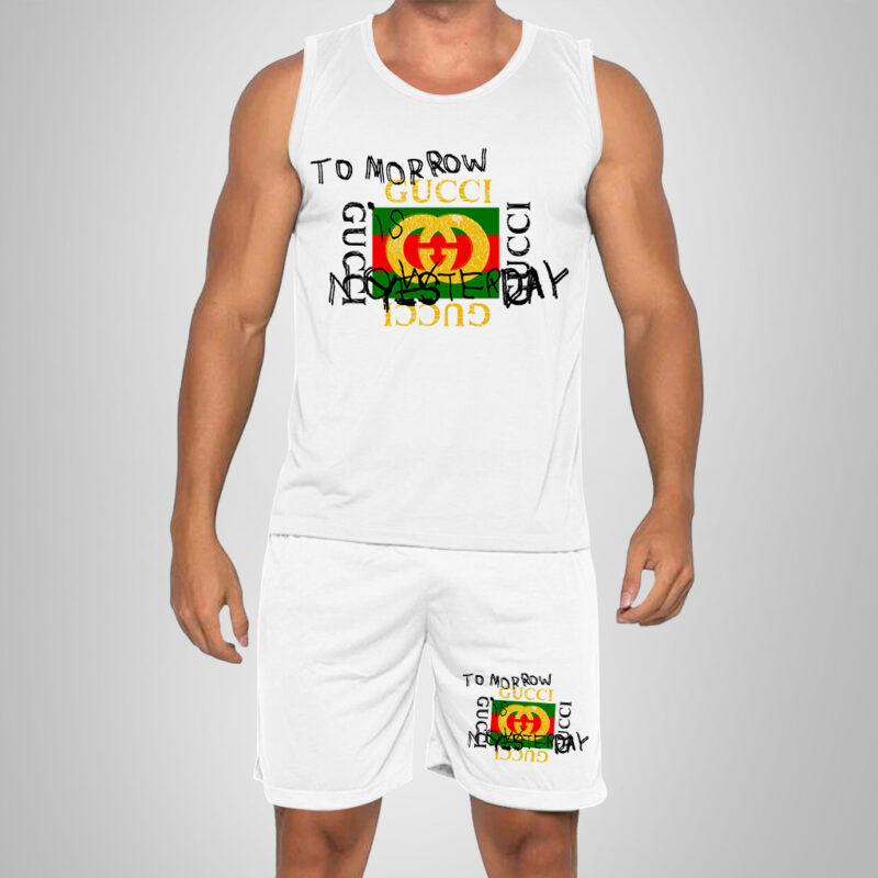 New 2025 -G Luxury Brand Premium Tanktop & Shorts Outfit For Men -Max012616