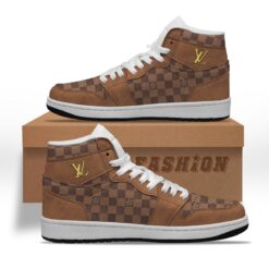 L.V High Air Jordan 1 Sneakers Shoes Hot 2023 Gifts Unisex -B9G-Max06600