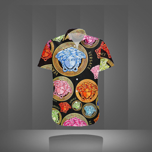 VERSACE BUTTON SHIRT Luxury – B9G-GCY-Max4698
