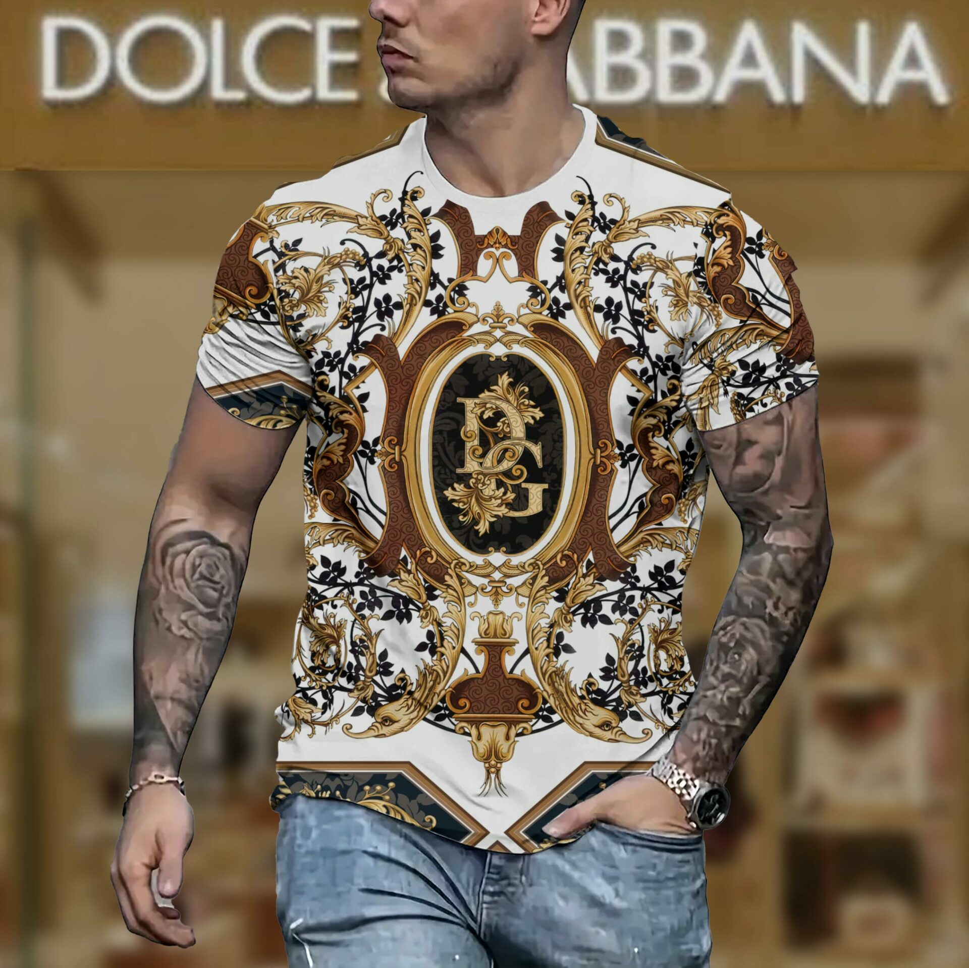New 2025 – D Luxury Brand Premium T-Shirt Outfit For Men – Max012470